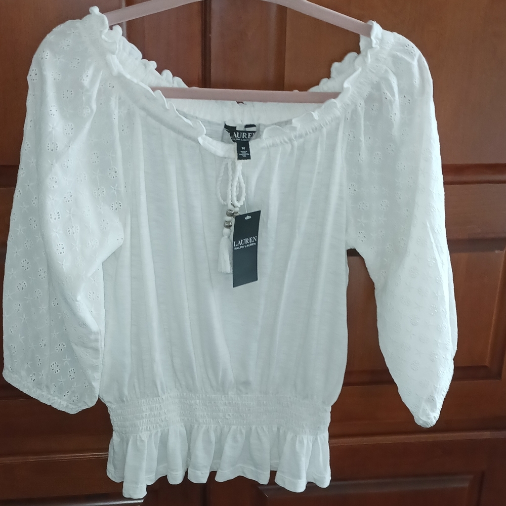 Lauren Ralph Lauren white blouse
